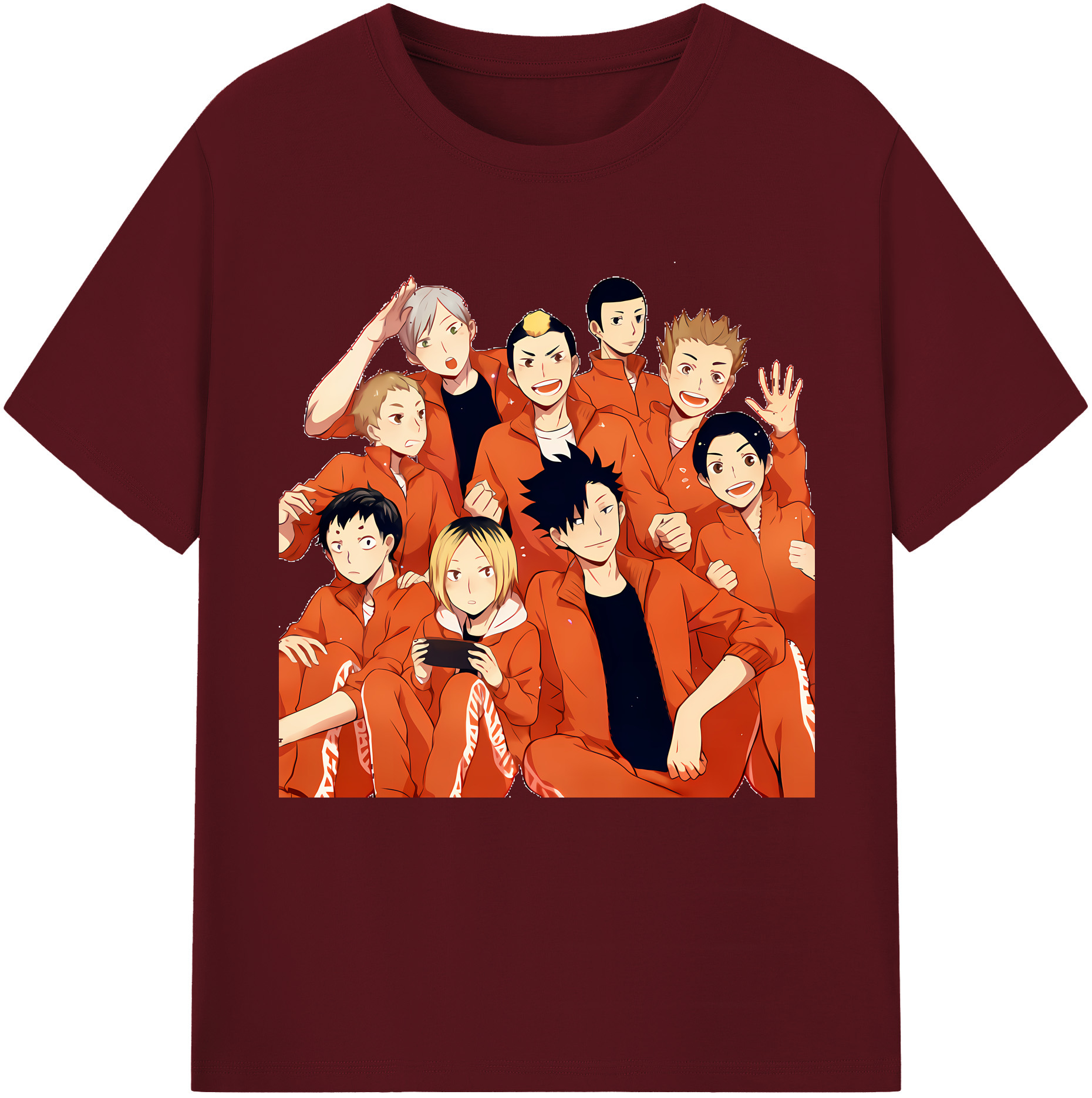 （画像用） ハイキュー!! Haikyu!! 綿100％半袖Tシャツ（フロントプリント）